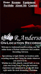 Mobile Screenshot of andersonsoundrecording.com